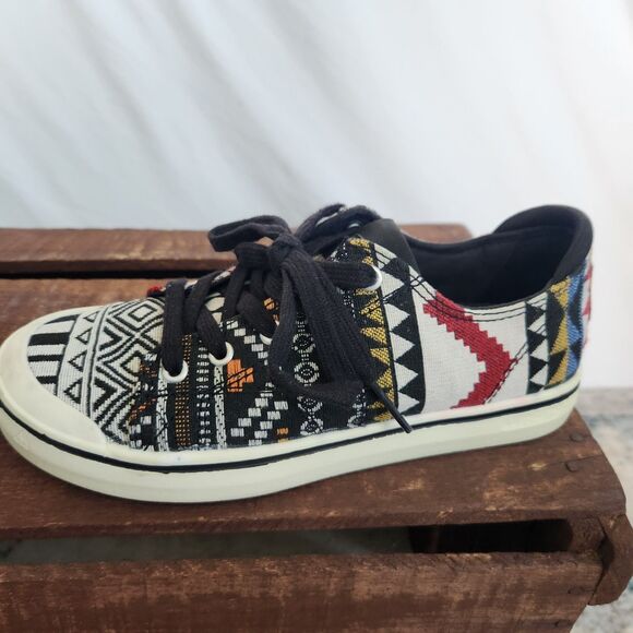 KEEN Elsa IV Aztec Women's 6.5 Canvas Low Top Shoes Casual Sneakers Lite Western - Picture 8 of 12
